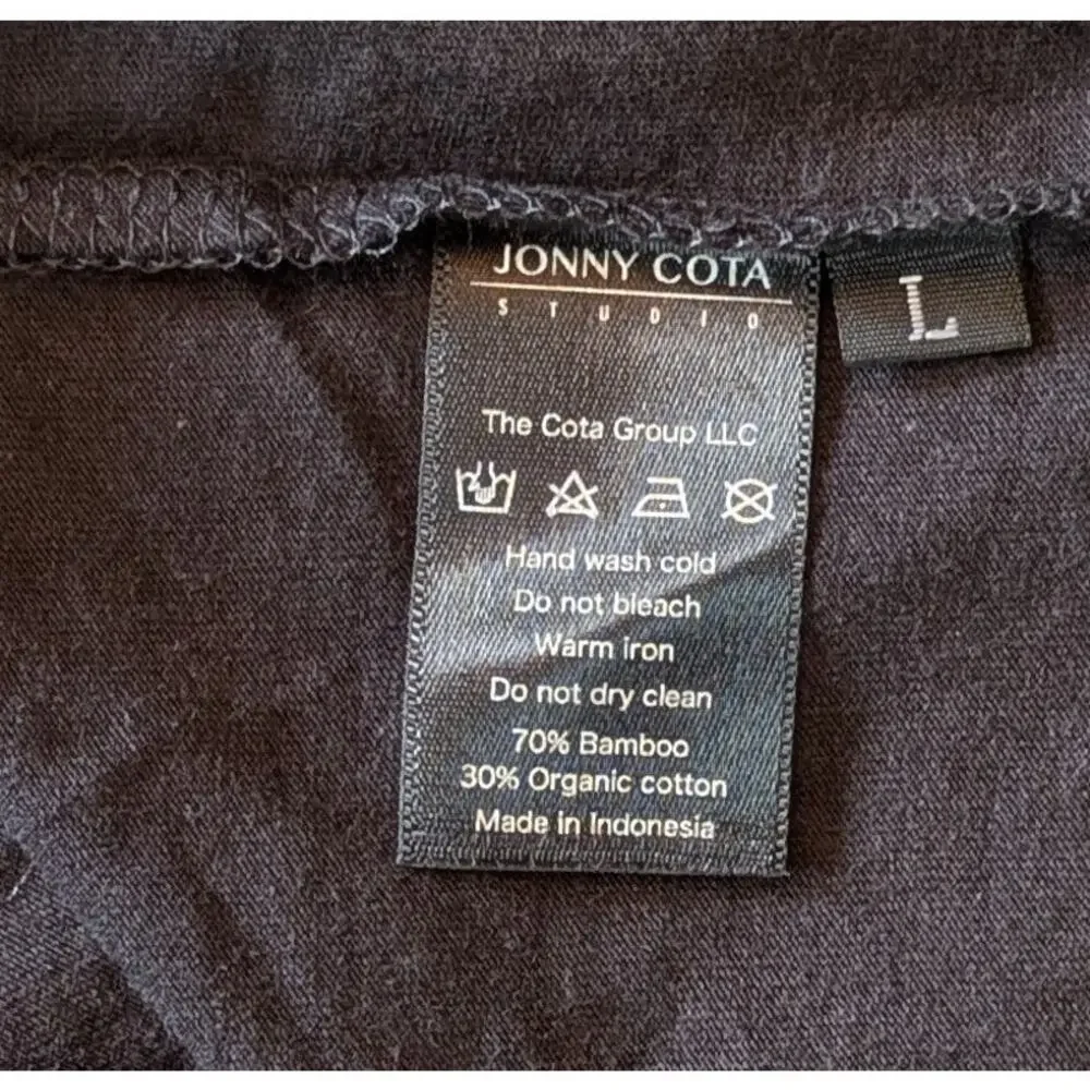 Jonny Cota Studio T-Shirt Large Unisex Black Leopard Wing Streetwear Graphic NEW